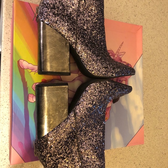 Jeffrey Campbell Truly Glitter Booties. - Picture 10 of 10